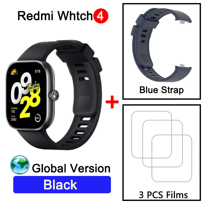 Montre intelligente Redmi 4 Ultra Large 1.97'' AMOLED Affichage GPS GNSS, Bluetooth Appel téléphonique