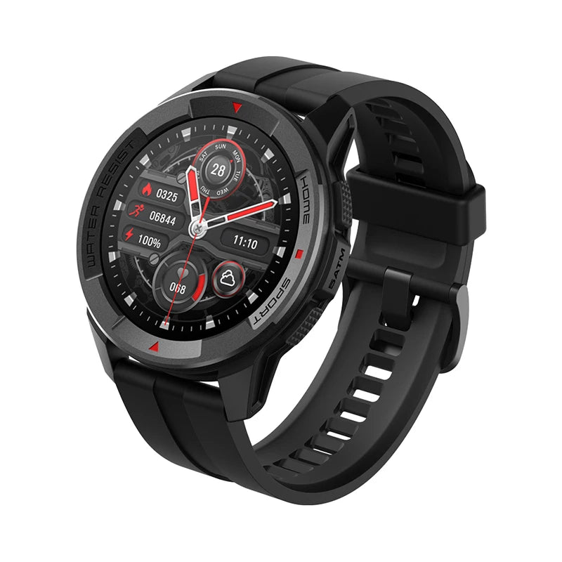 Montre connectée Mibro Watch X1 version mondiale avec batterie 350 mAh, écran AMOLED 1,3 pouces, mesure SpO2, Bluetooth, pour iOS et Android