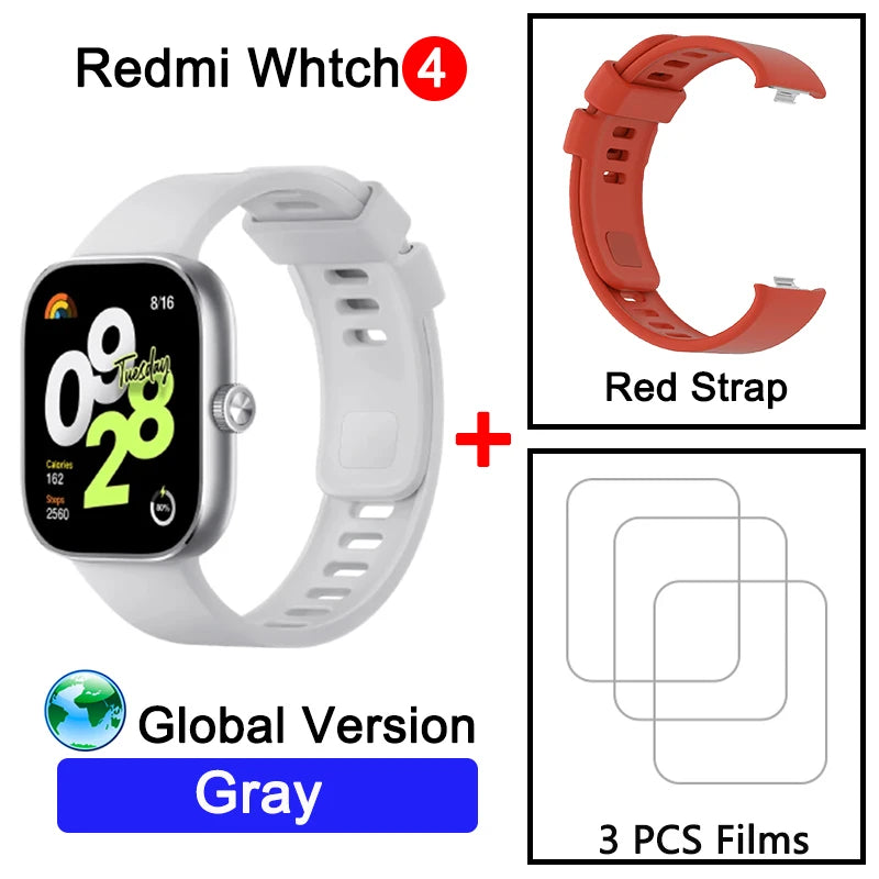 Montre intelligente Redmi 4 Ultra Large 1.97'' AMOLED Affichage GPS GNSS, Bluetooth Appel téléphonique