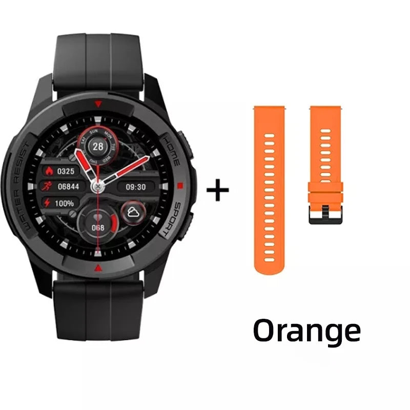 Montre connectée Mibro Watch X1 version mondiale avec batterie 350 mAh, écran AMOLED 1,3 pouces, mesure SpO2, Bluetooth, pour iOS et Android