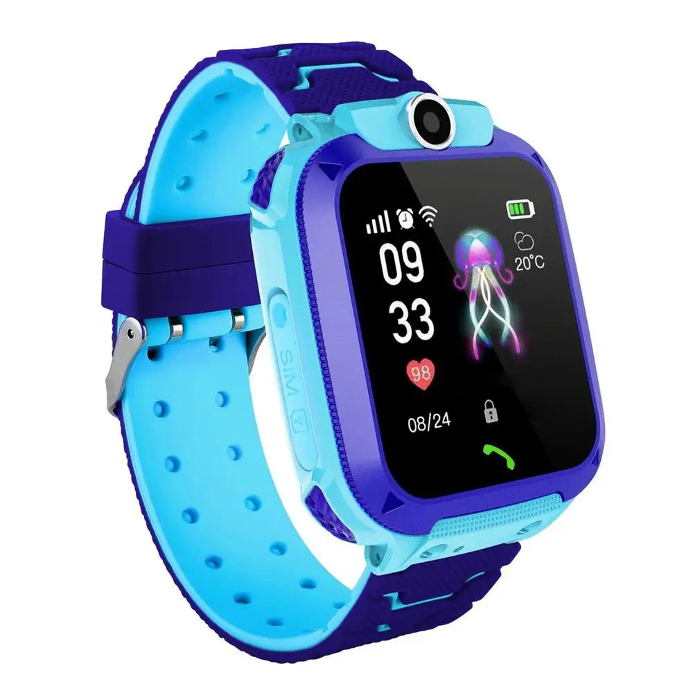 Montre Intelligente SOS enfants: appel vocal, appel GPS localisation,  photo étanche, écran tactile;cadeau pour garçons filles