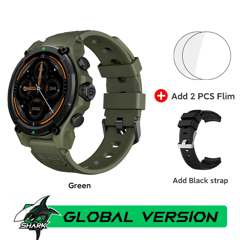 Montre intelligente Blackshark GS3 Version mondiale Écran AMOLED 1,43" Positionnement par satellite GPS Autonomie de la batterie de 21 jours 5ATM