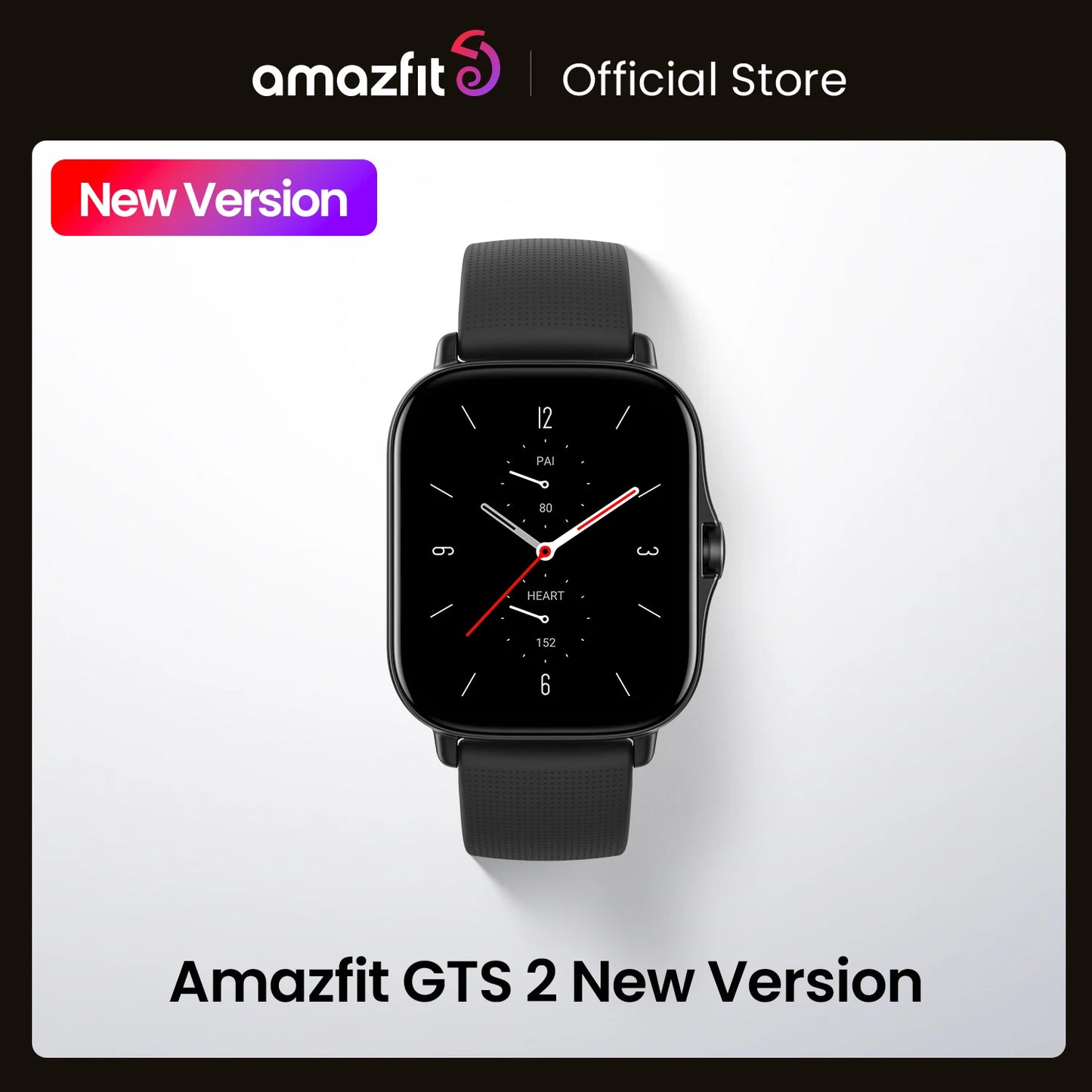 Montre connectée Amazfit nouvelle version GTS 2 43 mm : de suivi de la santé et de la forme physique Alexa intégrée