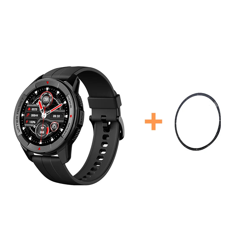 Montre connectée Mibro Watch X1 version mondiale avec batterie 350 mAh, écran AMOLED 1,3 pouces, mesure SpO2, Bluetooth, pour iOS et Android