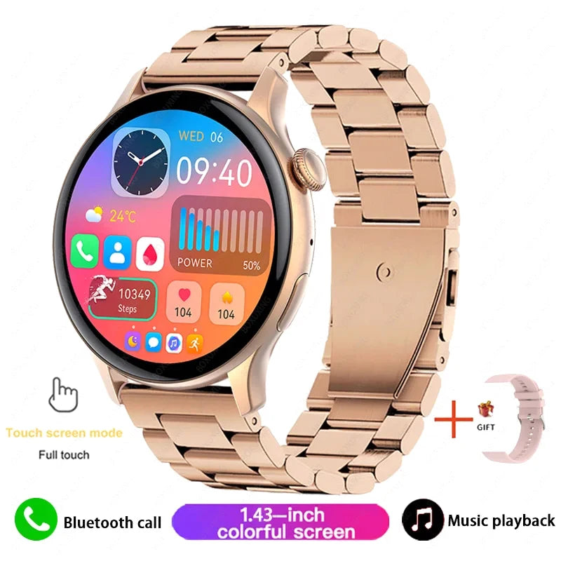 Montre Xiaomi Mijia intelligente pour femmes avec appels Bluetooth, affichage permanent de l'heure, de la fréquence cardiaque, sports, surveillance de la santé Musique GT4