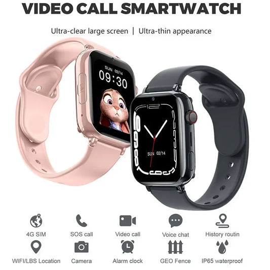 Montre intelligente Xiaomi Mijia 4G étanche SOS GPS Localisation Tracker appel vidéo Chat caméra carte SIM  pour enfants