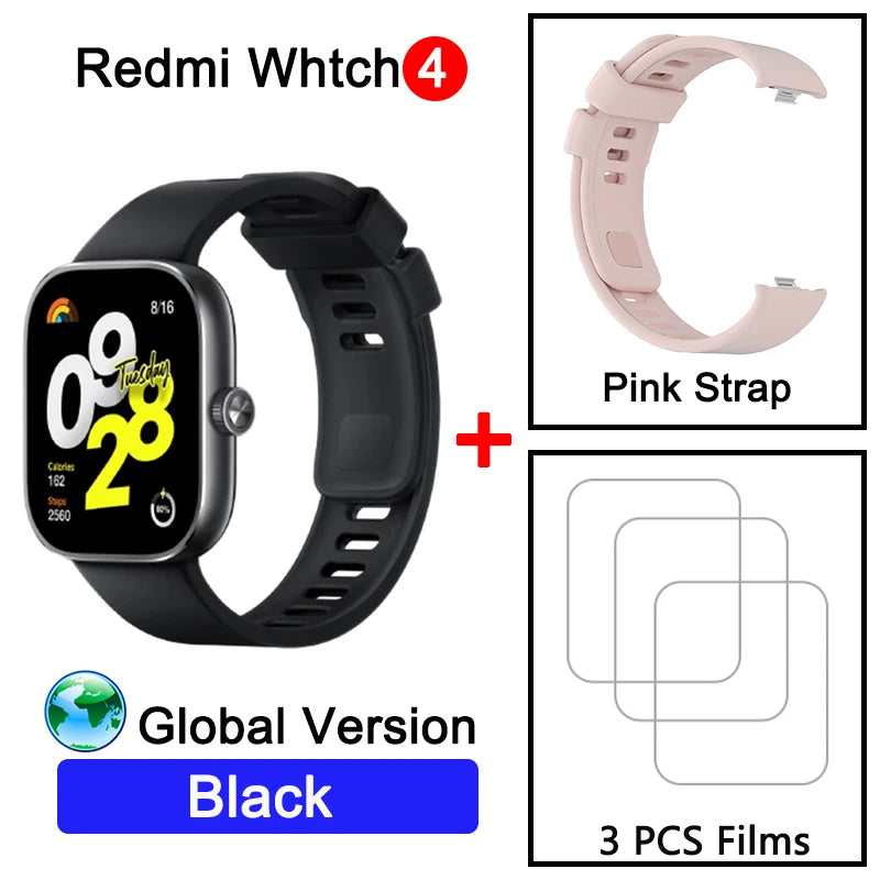 Montre intelligente Redmi 4 Ultra Large 1.97'' AMOLED Affichage GPS GNSS, Bluetooth Appel téléphonique