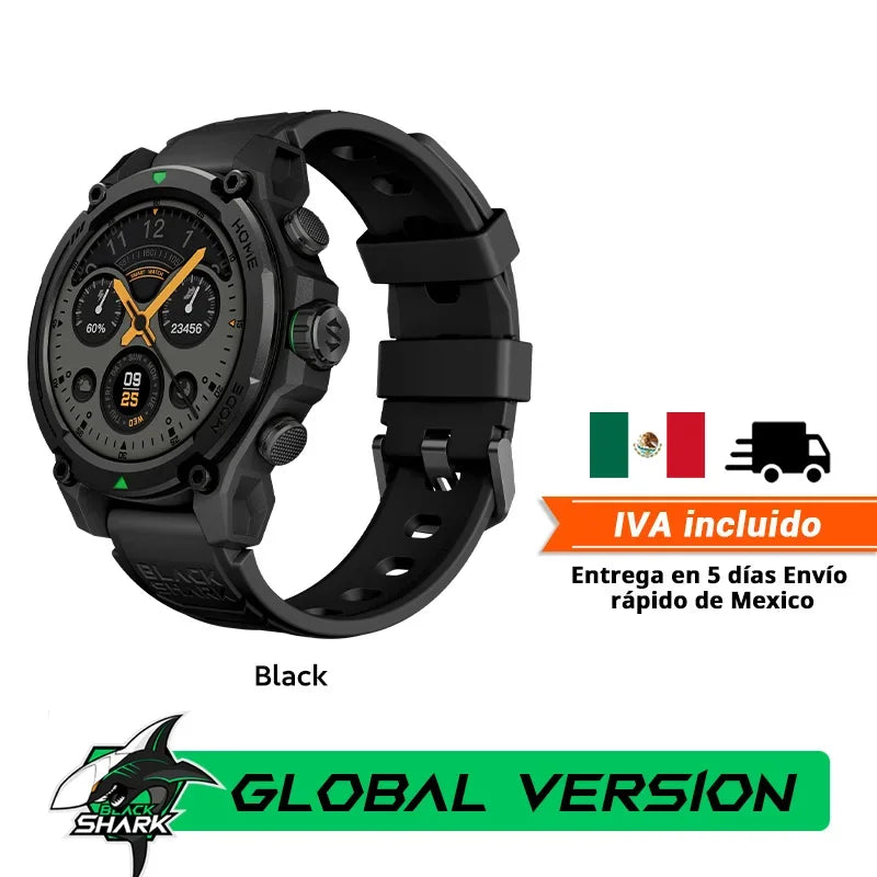 Montre intelligente Blackshark GS3 Version mondiale Écran AMOLED 1,43" Positionnement par satellite GPS Autonomie de la batterie de 21 jours 5ATM