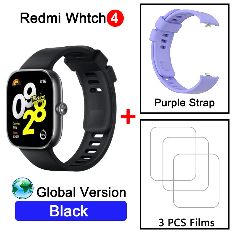 Montre intelligente Redmi 4 Ultra Large 1.97'' AMOLED Affichage GPS GNSS, Bluetooth Appel téléphonique