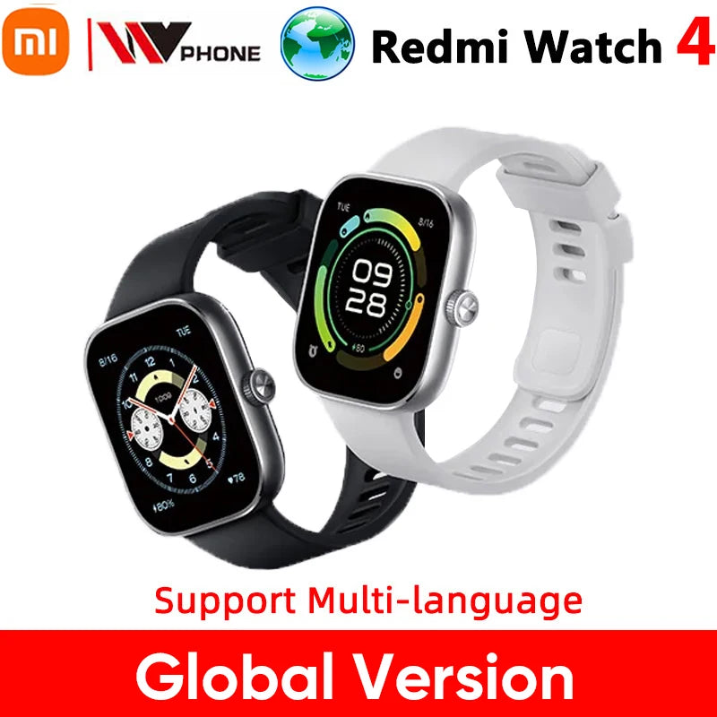 Montre intelligente Redmi 4 Ultra Large 1.97'' AMOLED Affichage GPS GNSS, Bluetooth Appel téléphonique