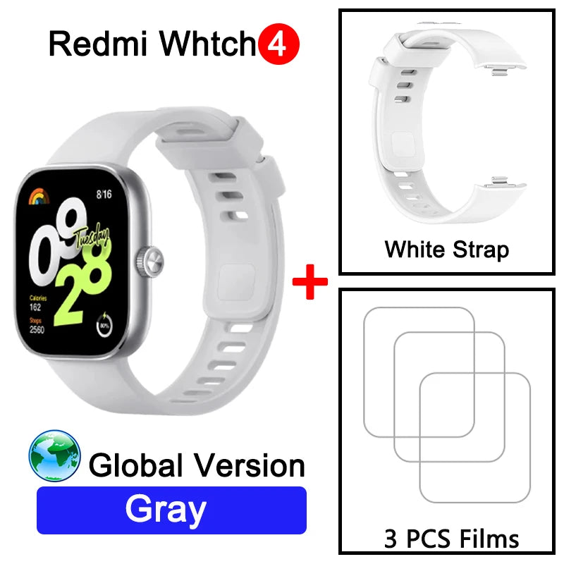 Montre intelligente Redmi 4 Ultra Large 1.97'' AMOLED Affichage GPS GNSS, Bluetooth Appel téléphonique