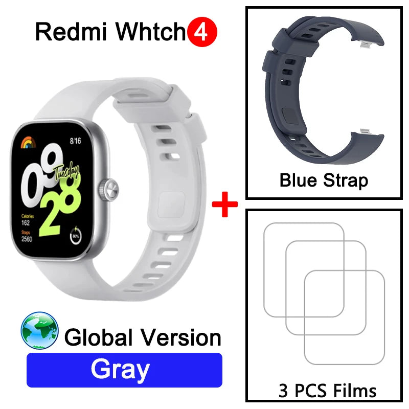 Montre intelligente Redmi 4 Ultra Large 1.97'' AMOLED Affichage GPS GNSS, Bluetooth Appel téléphonique