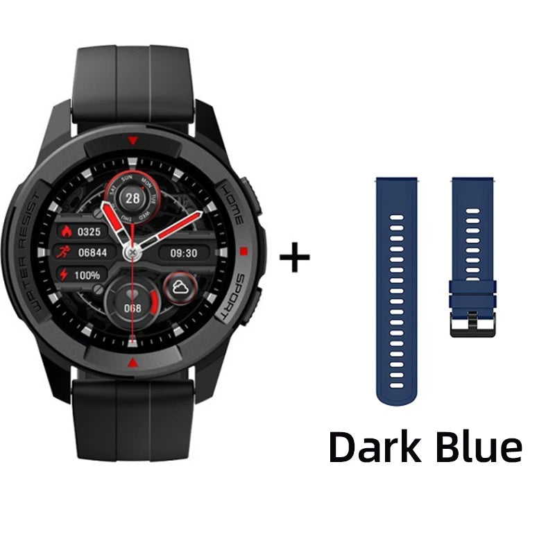 Montre connectée Mibro Watch X1 version mondiale avec batterie 350 mAh, écran AMOLED 1,3 pouces, mesure SpO2, Bluetooth, pour iOS et Android