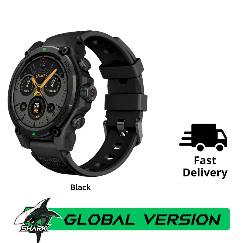 Montre intelligente Blackshark GS3 Version mondiale Écran AMOLED 1,43" Positionnement par satellite GPS Autonomie de la batterie de 21 jours 5ATM