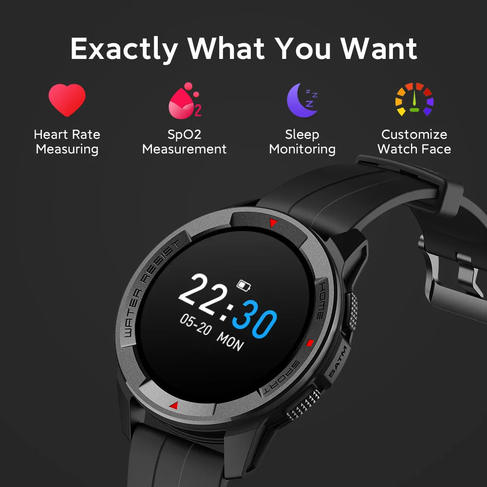 Montre connectée Mibro Watch X1 version mondiale avec batterie 350 mAh, écran AMOLED 1,3 pouces, mesure SpO2, Bluetooth, pour iOS et Android