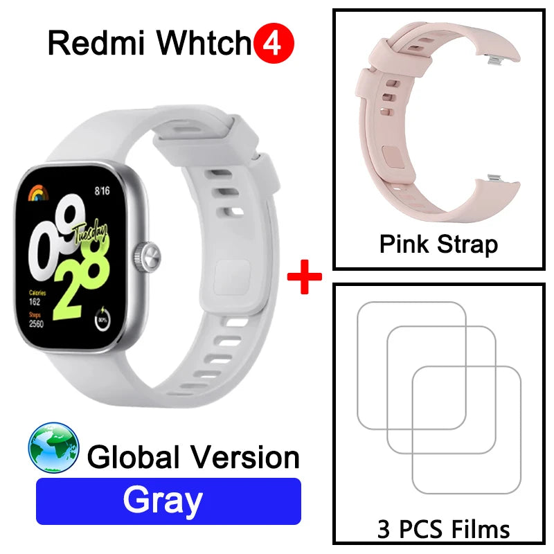 Montre intelligente Redmi 4 Ultra Large 1.97'' AMOLED Affichage GPS GNSS, Bluetooth Appel téléphonique