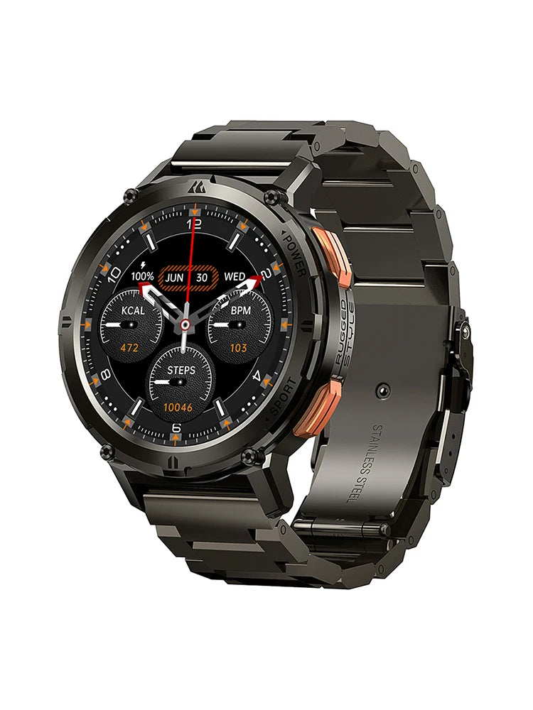 Montre intelligente 2024 spéciale pour hommes Smartwatch AI Voice Bluetooth Appel Étanche