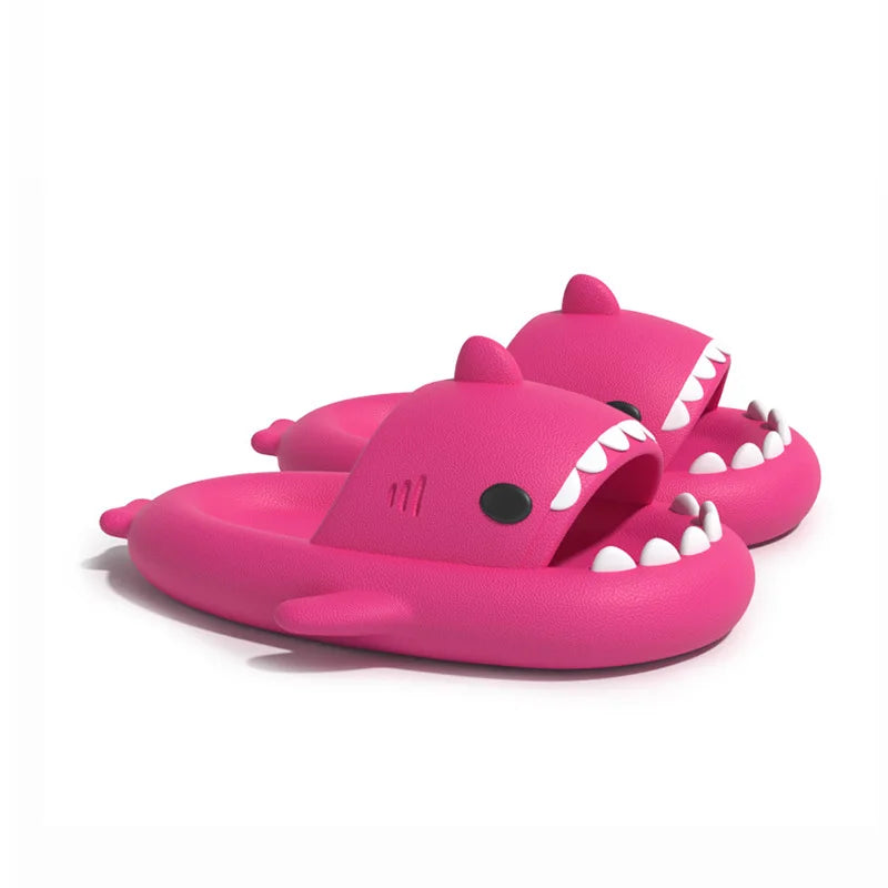 Pantoufles requin nouveau style pour femmes et hommes, antidérapantes pour intérieur et extérieur