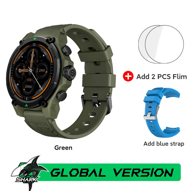 Montre intelligente Blackshark GS3 Version mondiale Écran AMOLED 1,43" Positionnement par satellite GPS Autonomie de la batterie de 21 jours 5ATM