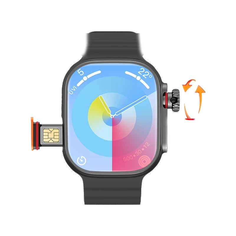 Montre Intelligente avec carte cellulaire CD10 version Eurasienne  2GB RAM AMOLED Wifi GPS 32GB ROM Position APP Bluetooth hommes et femmes sans fil 2024