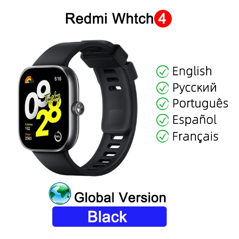 Montre intelligente Redmi 4 Ultra Large 1.97'' AMOLED Affichage GPS GNSS, Bluetooth Appel téléphonique