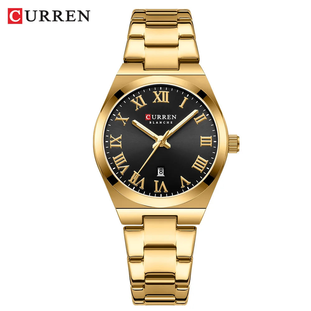 Montres de luxe en acier inoxydable Quartz pour femmes