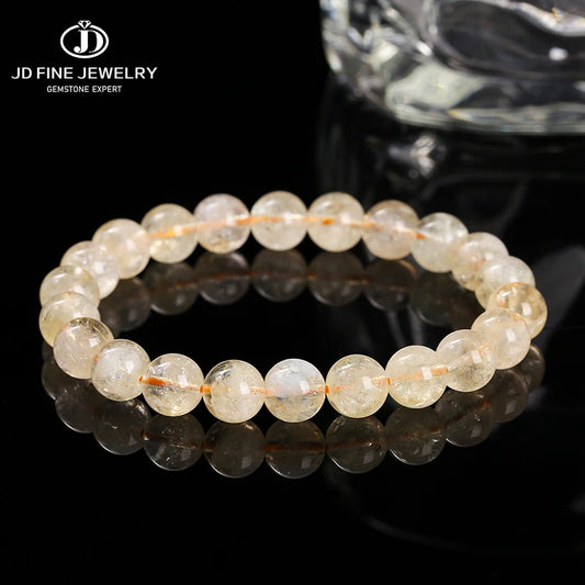 Bracelets en perles de citrine en pierre naturelle pour femmes Bijoux de mode Reiki